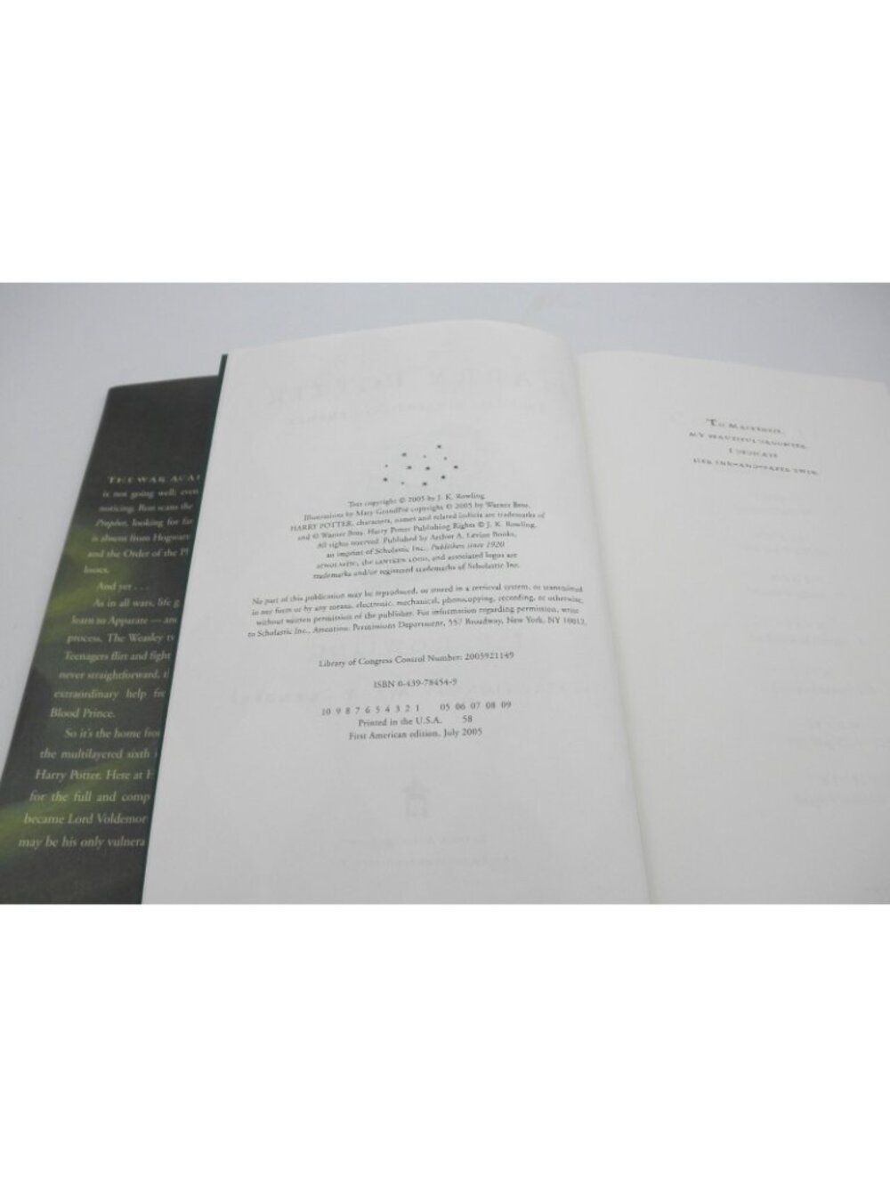 Harry Potter and The Half-Blood Prince 1st Edition Hard Cover Error 652 Pages - Picture 6 of 11